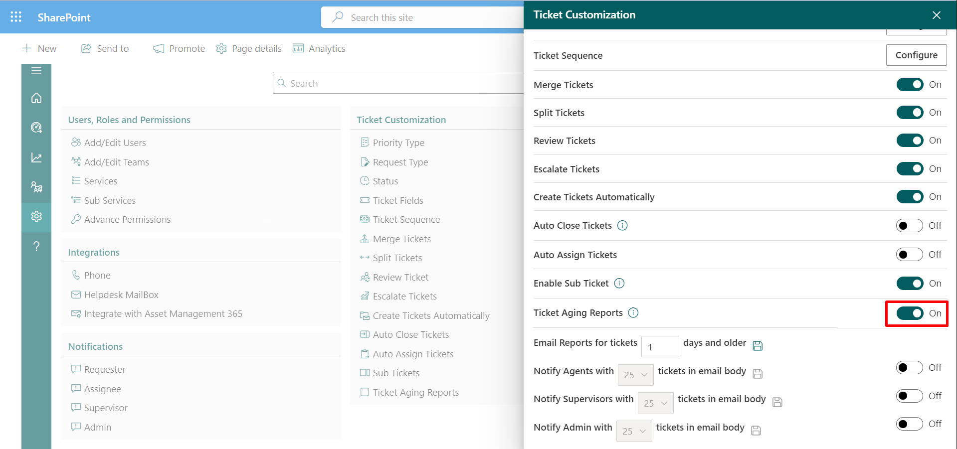 Ticket age