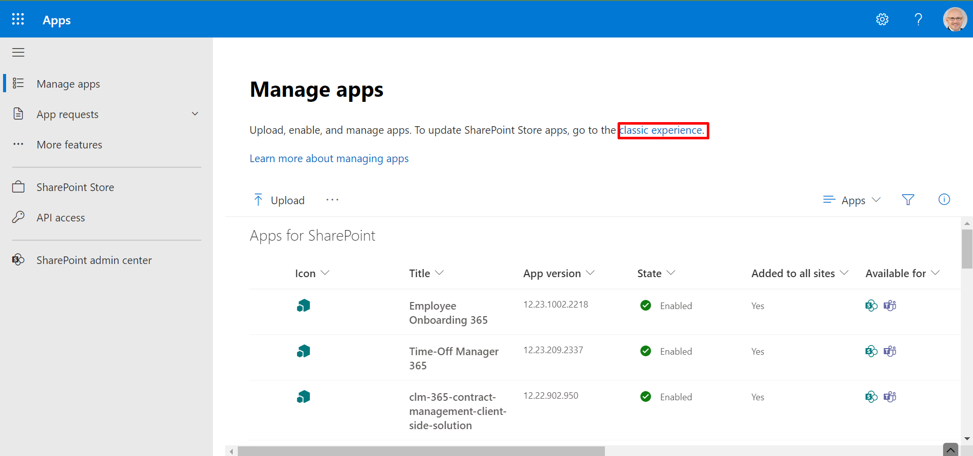 App for SharePoint