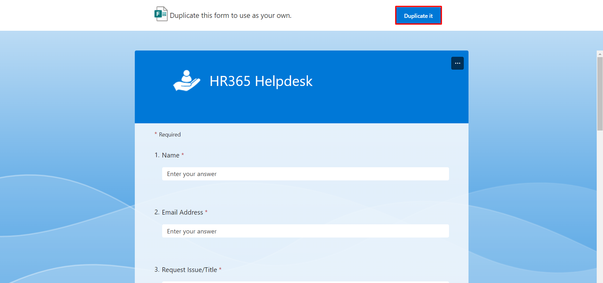 Helpdesk