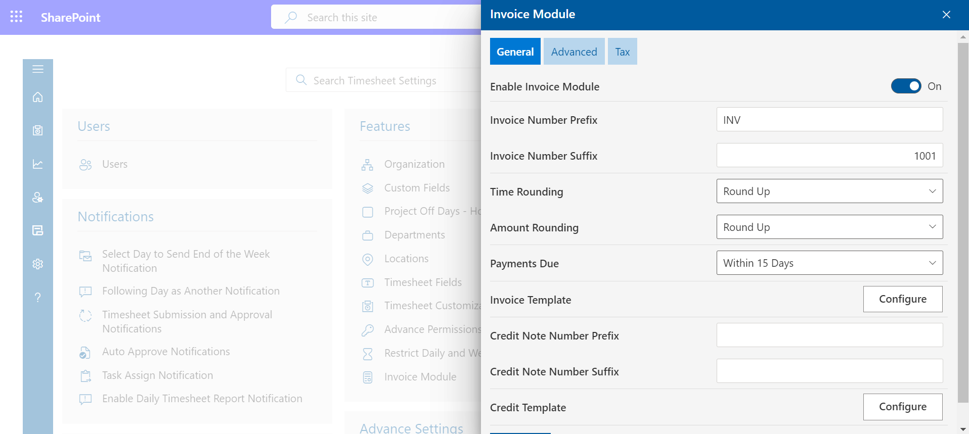 Invoice Module