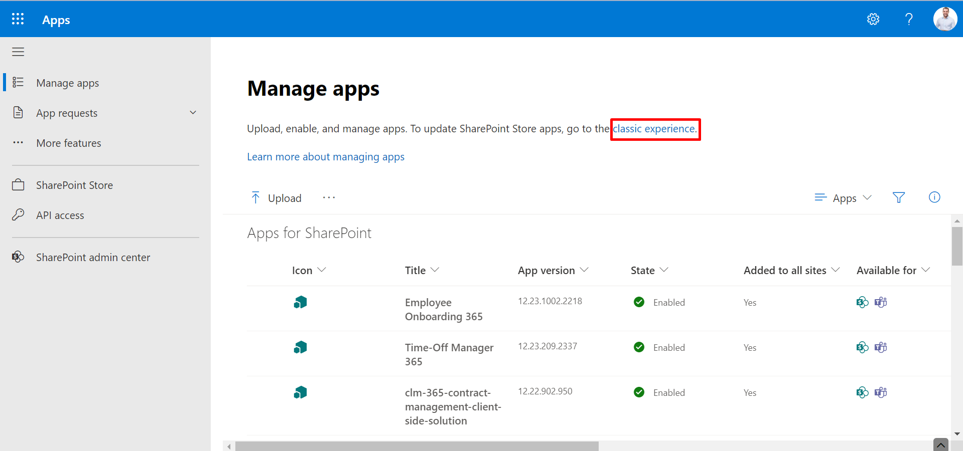 App for SharePoint